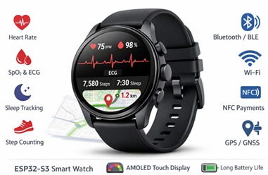 ESP32-S3 Based Smart Watch